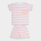 Infant Boys' 100% Cotton Baba Suit, हल्का गुलाबी, small image number null