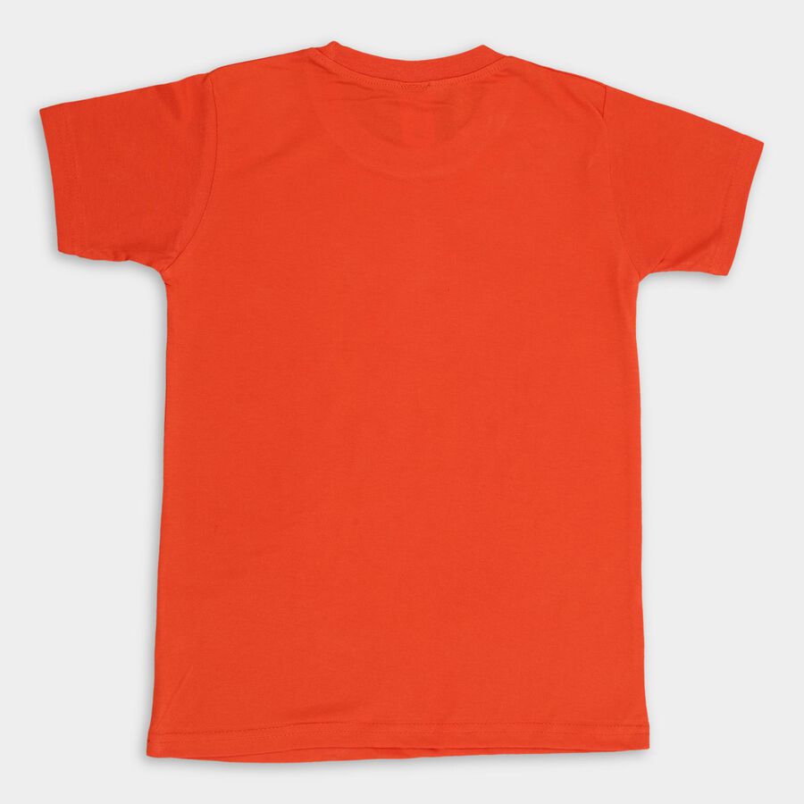 Boys' Half Sleeves T-Shirt , रस्ट, large image number null