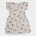 Infants' 100% Cotton Frock , सफ़ेद, small