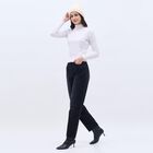 Women's Cream Knitted Pom-Pom Beanie Cap, गहरा पीला, small image number null