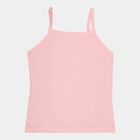 Girls Spaghetti Vest, Pink, small image number null