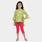 Girls' Green Blouse, हल्का हरा, small
