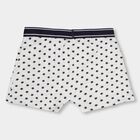 Boys' Soft White Regular Fit Star Print Briefs, मिश्रित हल्का ग्रे, small image number null