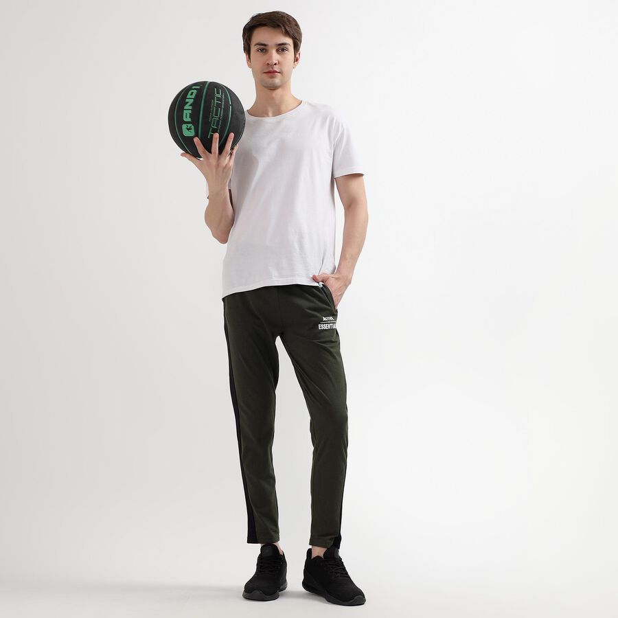 Men's Basic Track Pants, ओलिव, large image number null