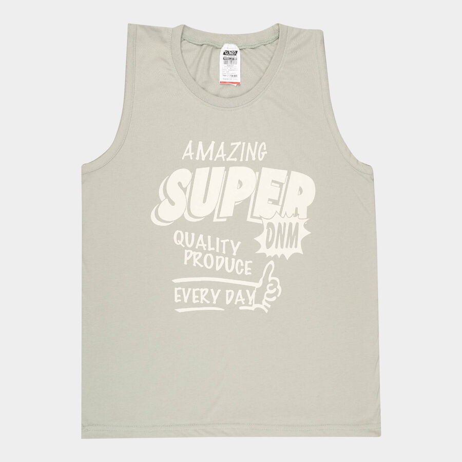 Boys Round Neck T-Shirt, Light Green, large image number null