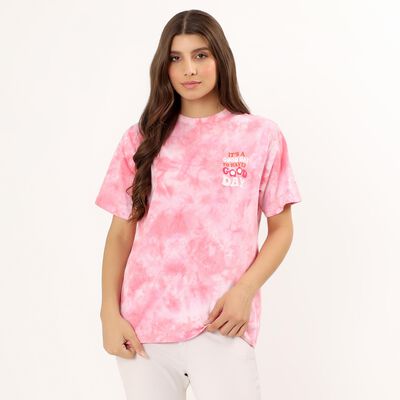 Ladies' 100% Cotton Round Neck T-Shirt 