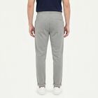 Men's Grey Slim Fit Jogger, हल्का ग्रे, small