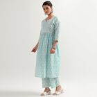 Ladies' Kurta Pyjama Set, Light Blue, small image number null