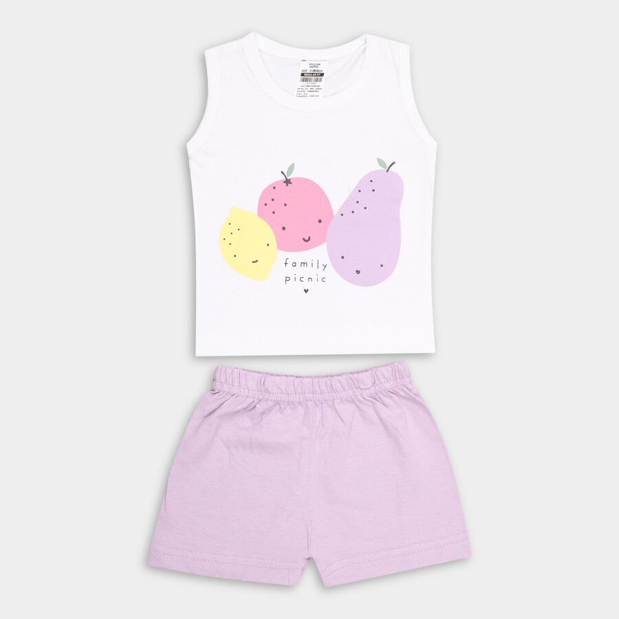Infants' 100% Cotton Short Set , Lilac, large image number null