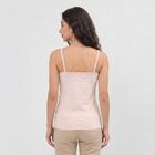 Women's Pink Scoop Neck Camisole Slip, हल्का गुलाबी, small