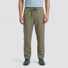 Men's Olive Green Slim Fit Casual Trousers, हल्का हरा, small