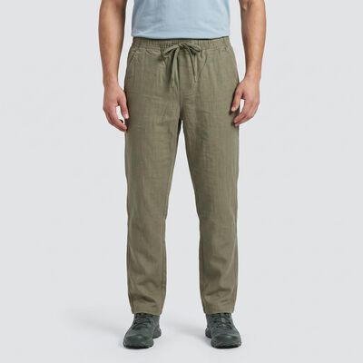 Men's Olive Green Slim Fit Casual Trousers