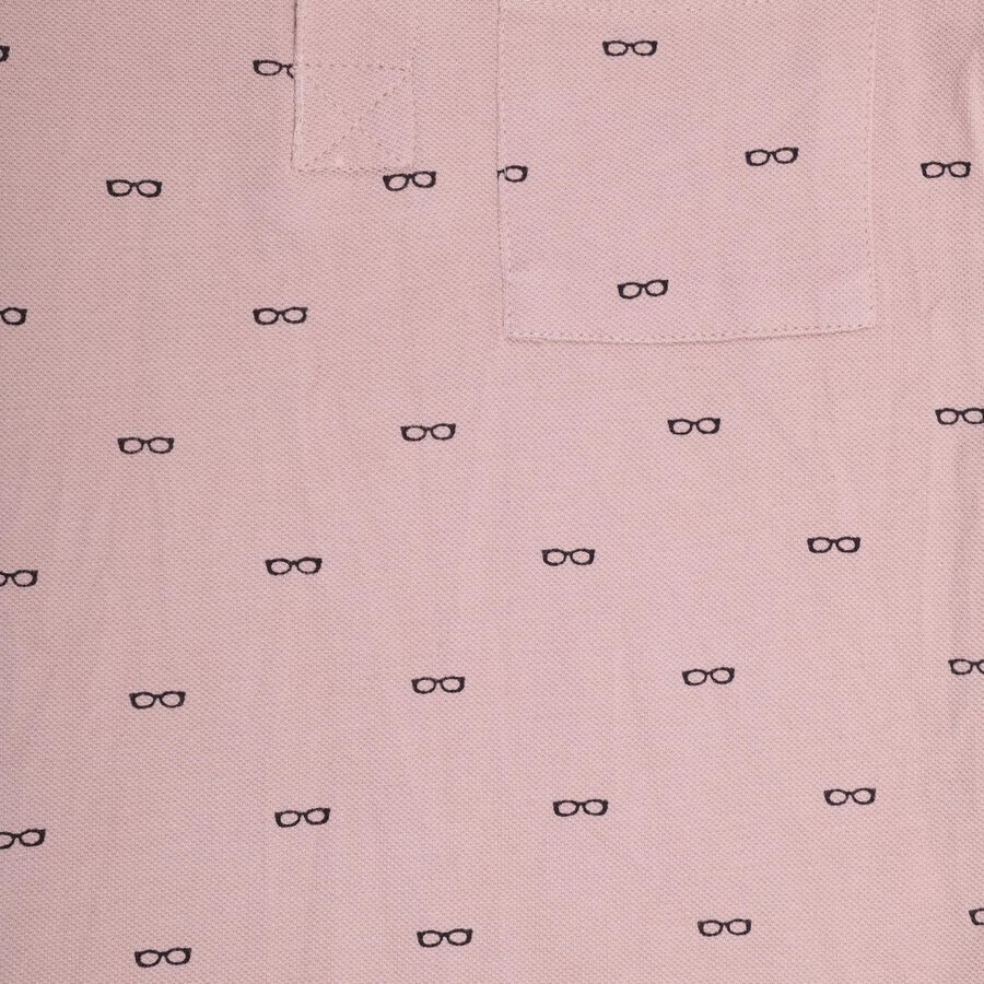 Boys' 100% Cotton Half Sleeves T-Shirt , Light Pink, large image number null