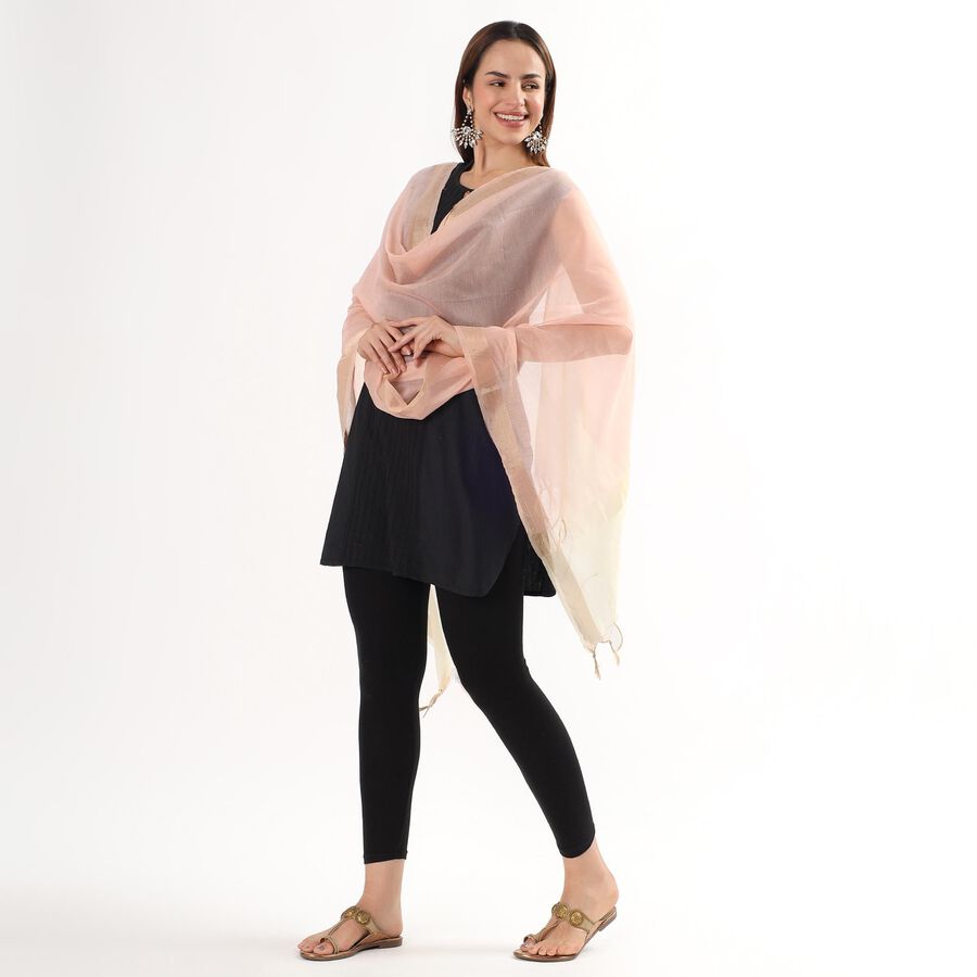 Ladies' Regular Dupatta, Peach, large image number null