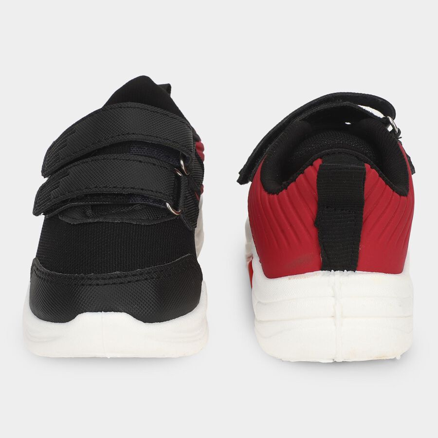 Boys' Lace Up Shoes, Black, large image number null