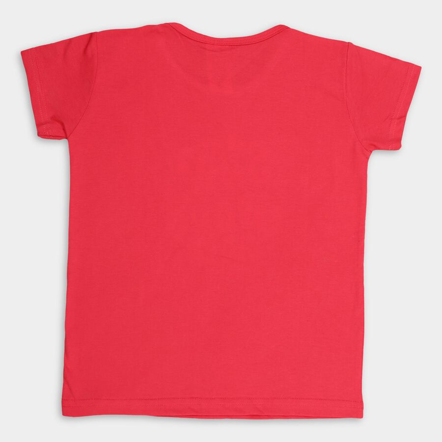 Girls' T-Shirt, मूँगा (कोरल), large image number null