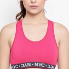 Solid Padded Bra, Fuchsia, small image number null