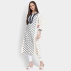 Ladies' Kurta, Navy Blue, small image number null
