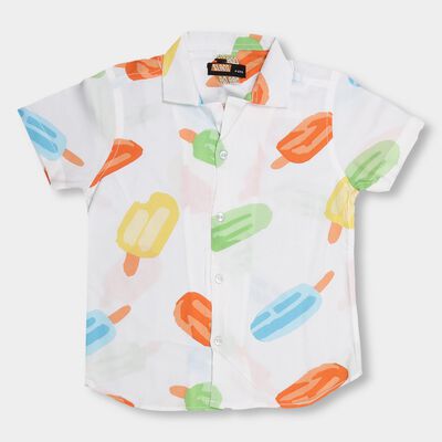 Boys' Regular Collar Casual Shirt