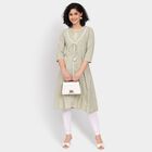 Ladies' Cotton Kurta, Light Green, small image number null