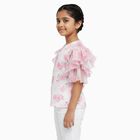 Girls' T-Shirt, गुलाबी, small