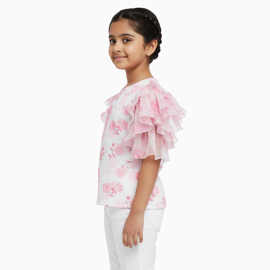 Girls' T-Shirt, गुलाबी, large