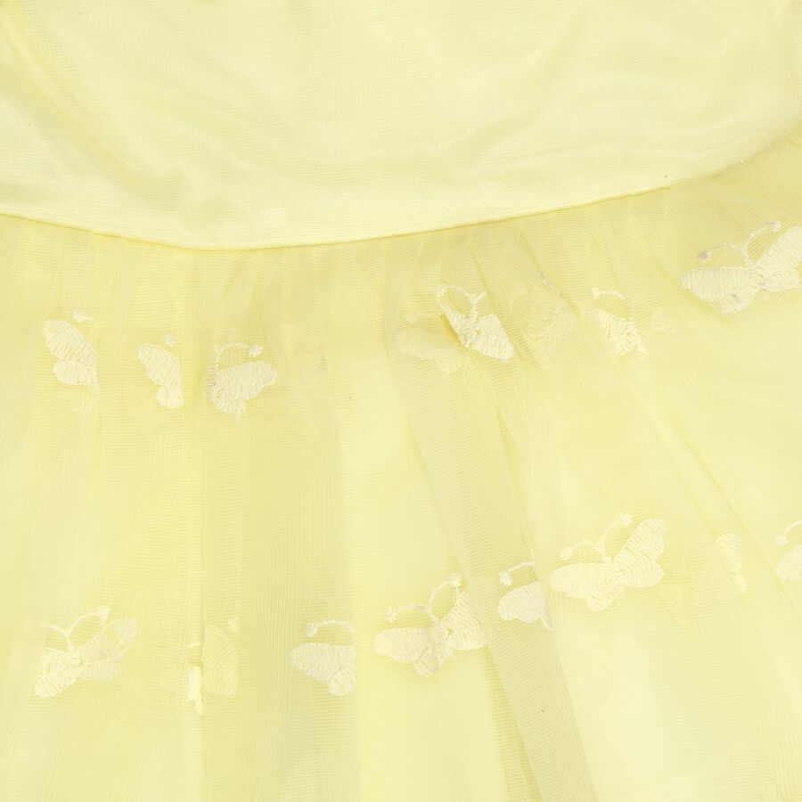 Infant Girl's Frock, पीला, large image number null