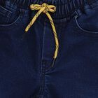 Boys' Regular Fit Jeans, गहरा नीला, small