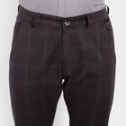 Checks Skinny Fit Trousers, Dark Grey, small image number null