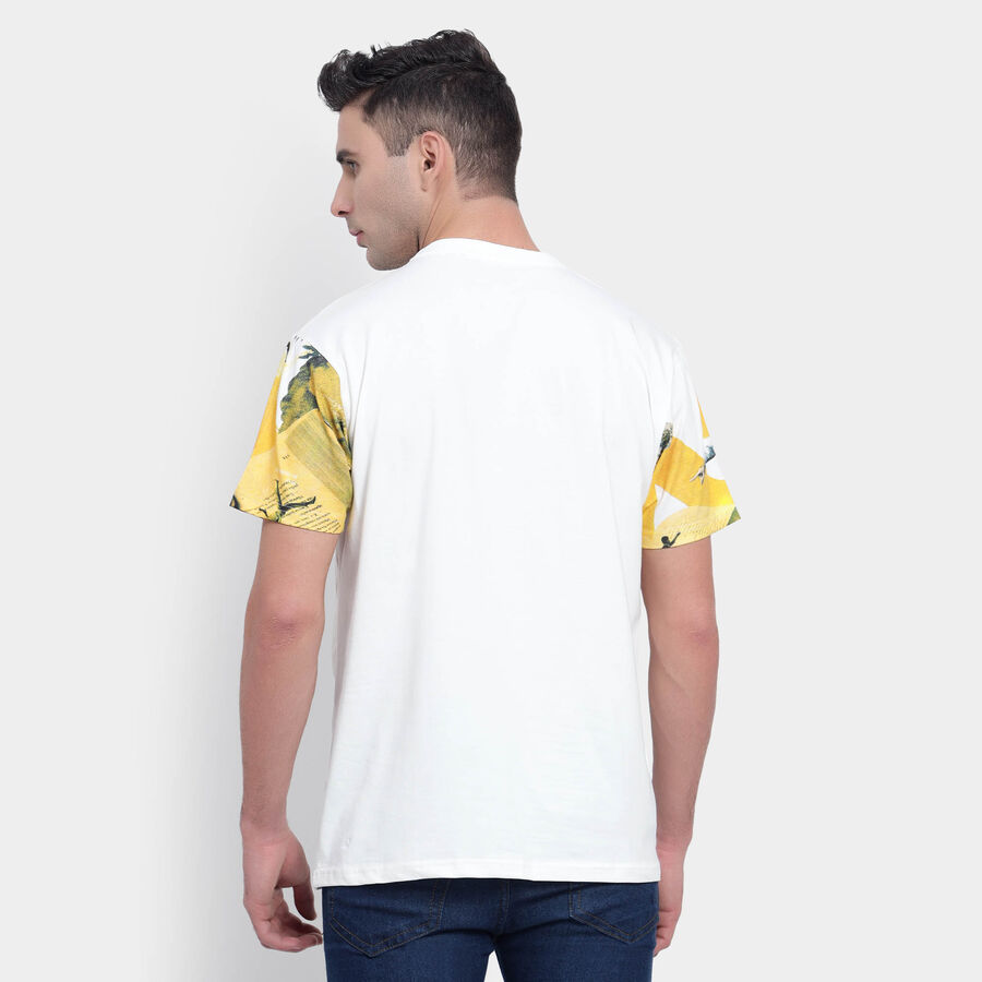 Round Neck T-Shirt, Off White, large image number null