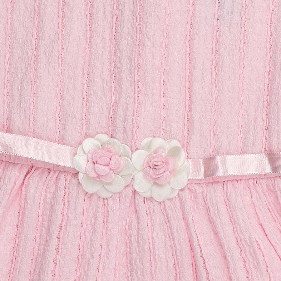 Infants' Frock for 0-6 Months, हल्का गुलाबी, large