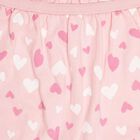 Girls' Soft Pink Regular Fit Ruffled Bloomers, Pink, small image number null