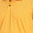 Printed Polo Shirt, Mustard, small image number null
