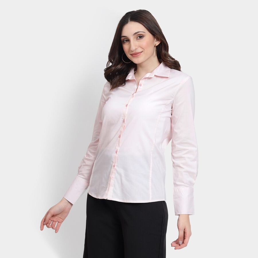 Ladies' Shirt , गुलाबी, large image number null