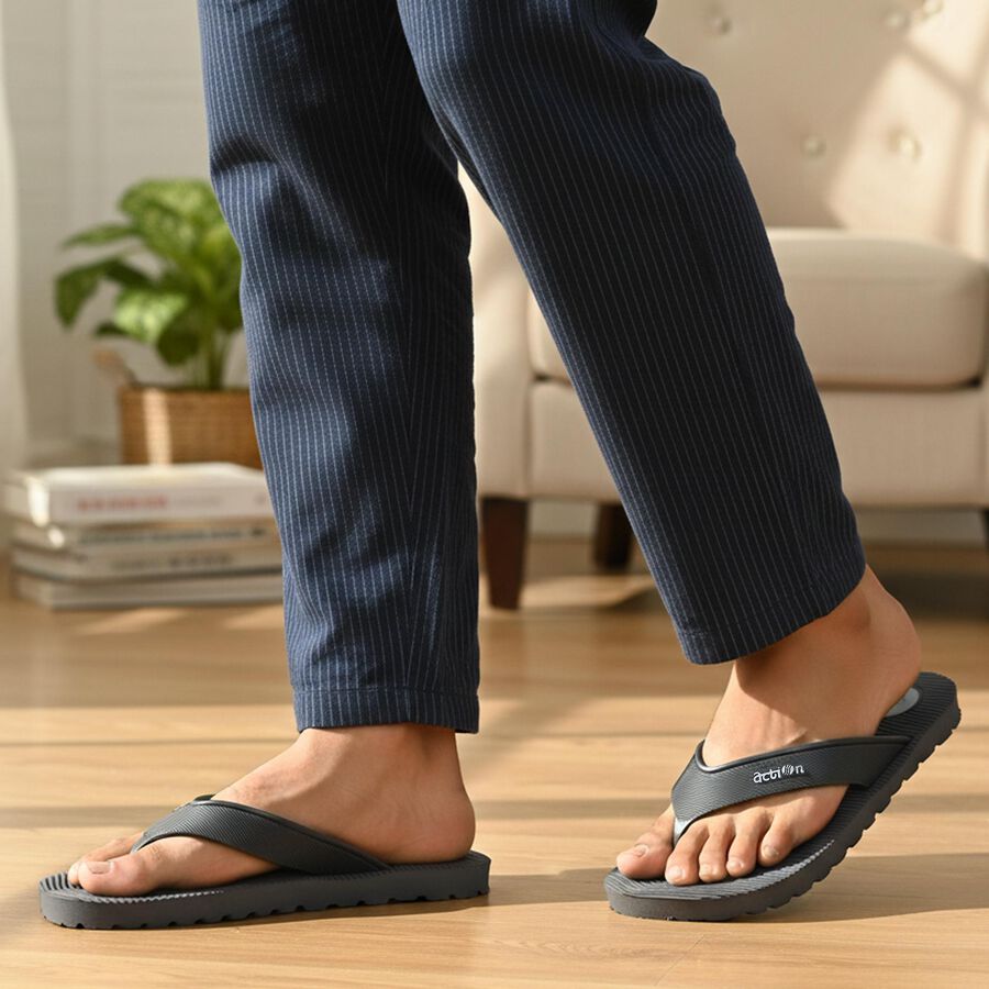 Men's Slipper, Grey, large