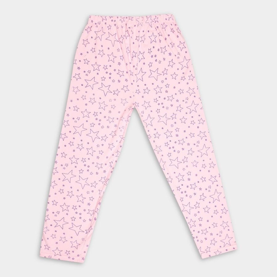 Girls' Pyjama, हल्का गुलाबी, large image number null