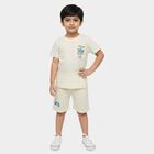 Boys' Knit Baba Suit, White, small