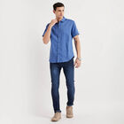 Solid Casual Shirt, Light Blue, small image number null