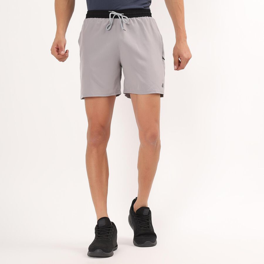 Men's Light Grey Regular Fit Active Bermuda Shorts, Light Grey, large image number null