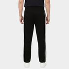 Men's Black Regular Fit Drawstring Track Pants, काला, small
