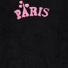 Girls' Jet Black Crew Neck Casual Pullover, Black, small image number null