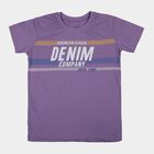 Boys' Half Sleeves T-Shirt, लाइलेक, small