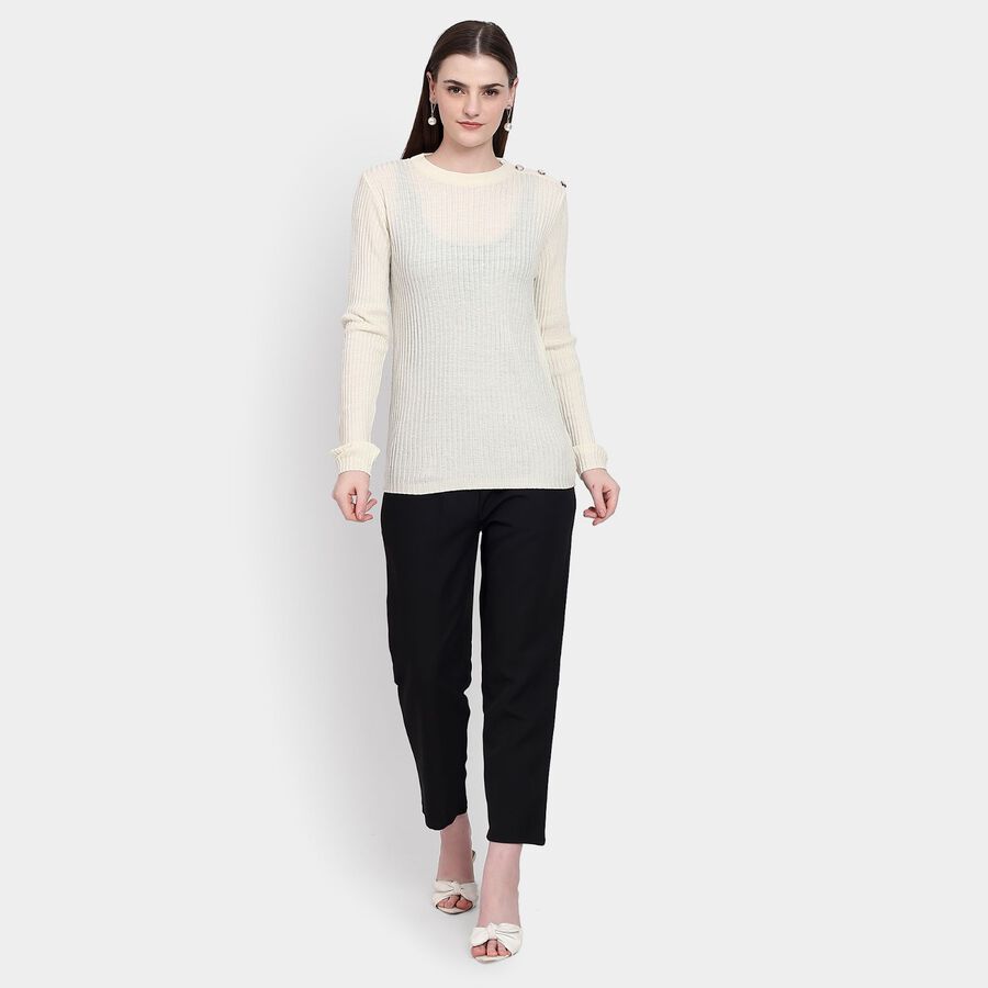 Ladies' Trousers, काला, large image number null