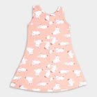 Girls' Frock, Peach, small image number null