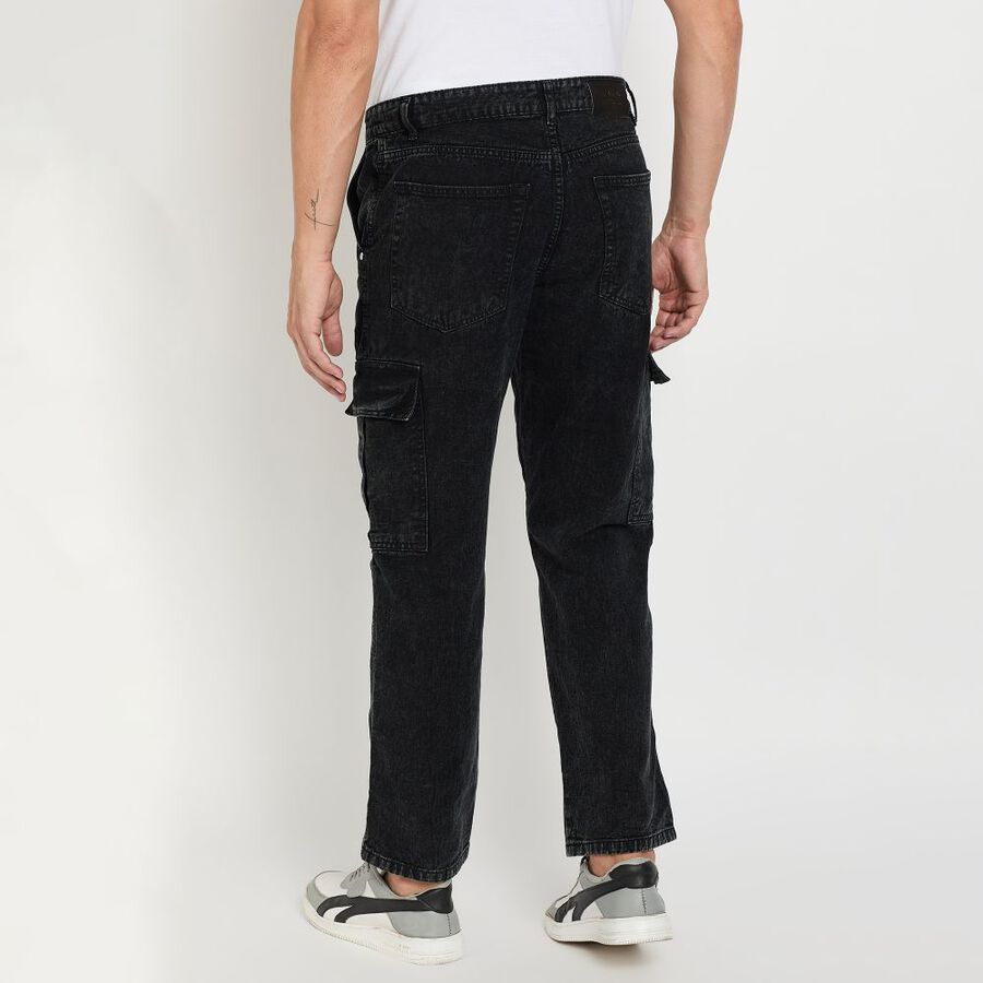 Men's 100% Cotton Jeans, Black, large image number null