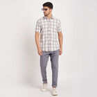 Cotton Checks Casual Shirt, Light Grey, small image number null
