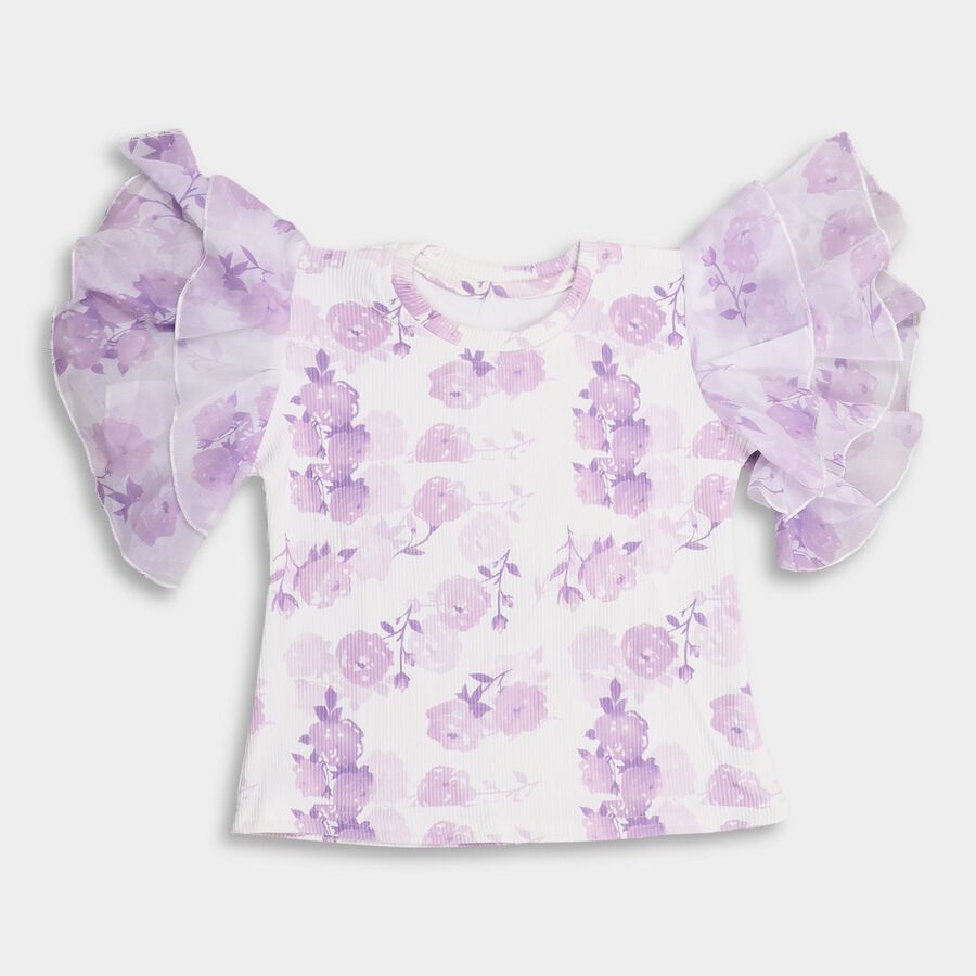 Girls' T-Shirt , लाइलेक, large image number null