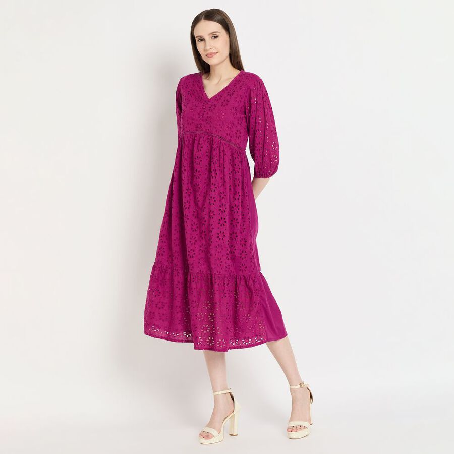 Ladies' Dress, Purple, large image number null