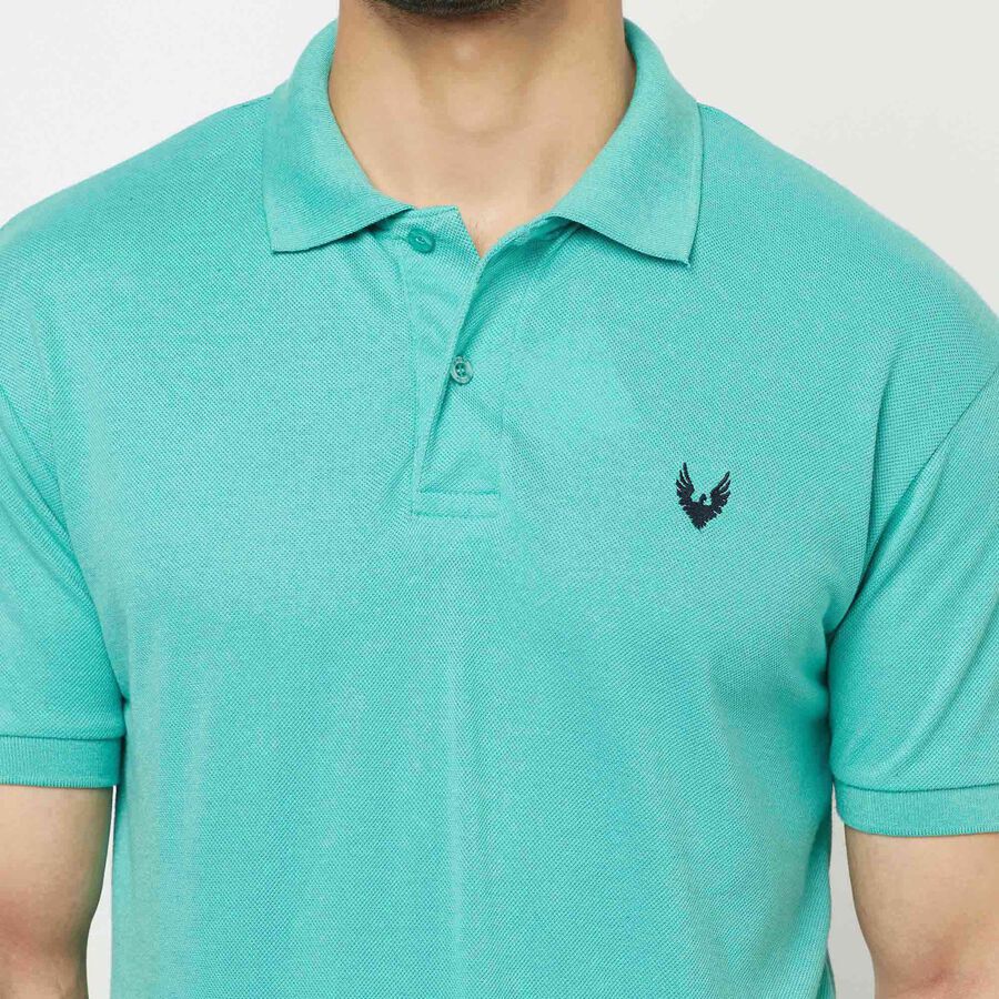 Solid Polo Shirt, Light Green, large image number null