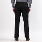 Men's Slim Fit Formal Trousers, काला, small image number null